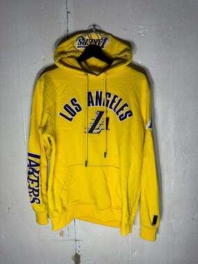 Pro Standard NBA Los Angeles Lakers Classic Chenille Pullover Hoodie - Yellow